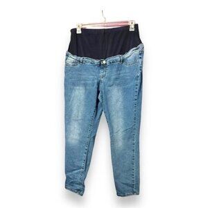 Thyme Maternity Half panel Skinny Jeans XL